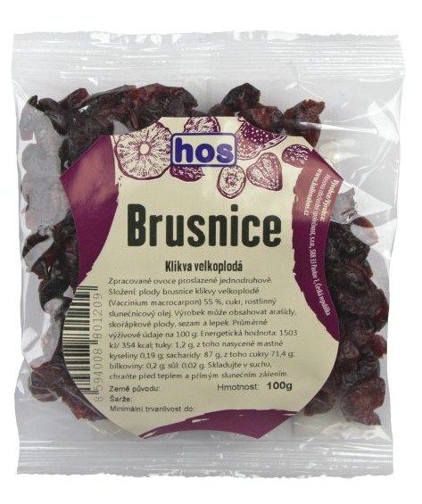 Brusinky ( americká brusinka klikva ) 100g / 30ks