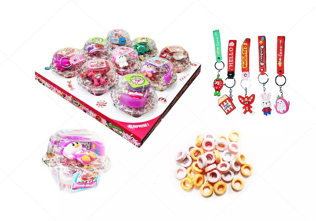 CANDY SHOP KEYCHAIN – přívěsek klíčenka s cukrovinkou 25g
