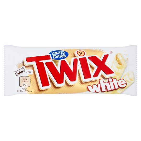 Čokoládová tyčinka Twix white 46g