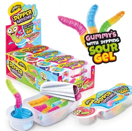 JB DIPPER WORMS -želé + kyselý gel 60 g