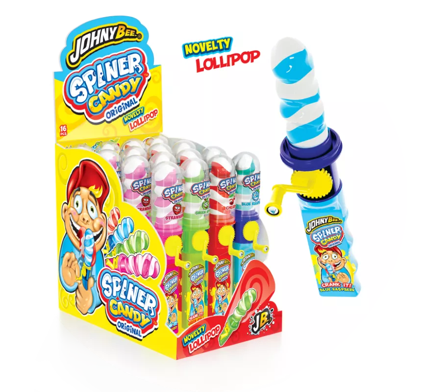 JOHNY BEE SPINER CANDY točící lízátko 23g/16ks