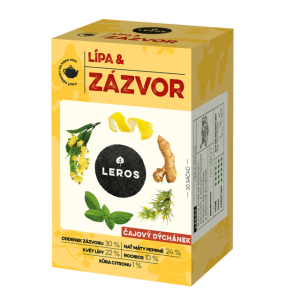 Leros Vital Zázvor s lípou a citronem / 12ks