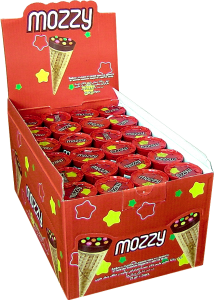 Mozzy kornout čok. 25g/24ks