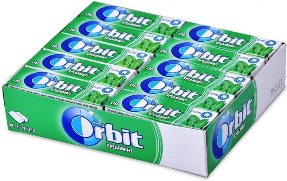 ORBIT SPEARMINT dražé 30x14g