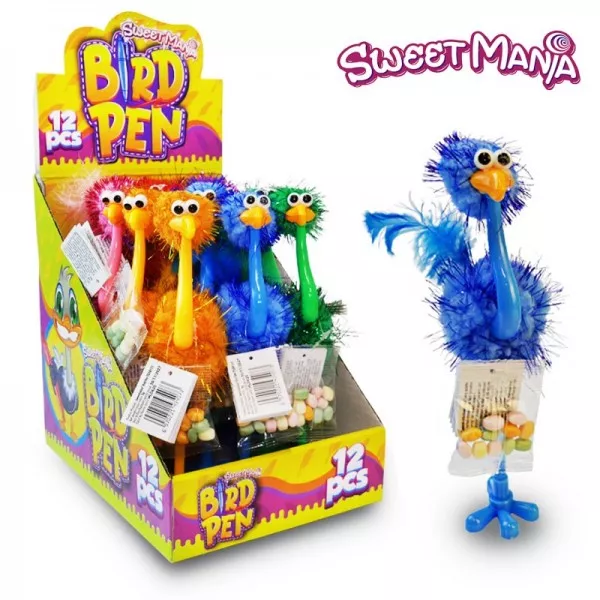 Pštrosí pero s cukrovinkou 5g