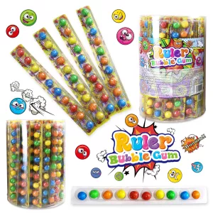RULER BUBBLE GUM – žvýkačky na liště 25g /45ks